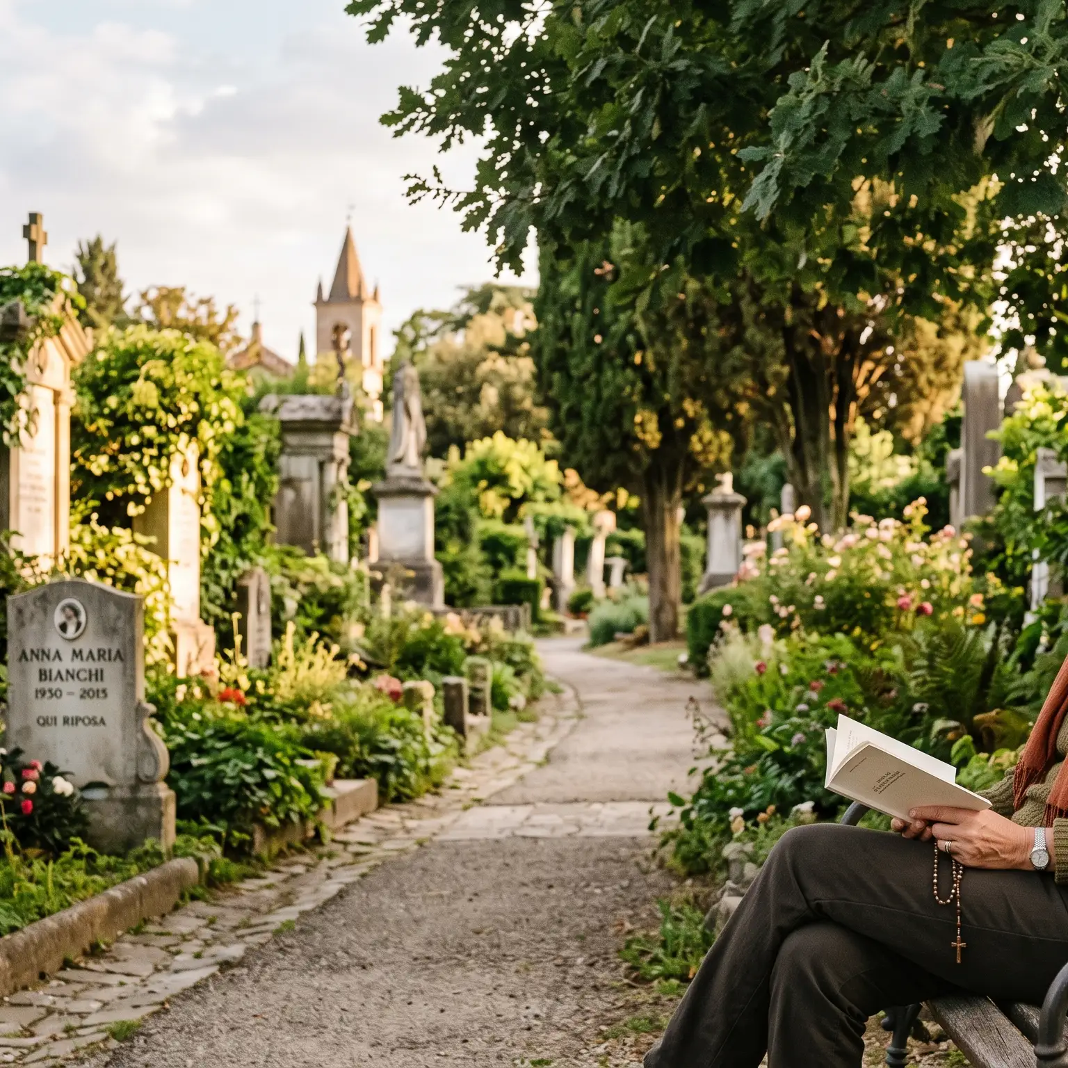 andare al cimitero